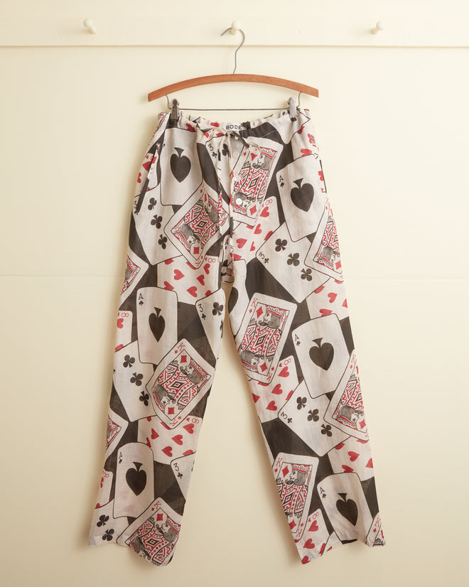 Ace of Spades Pajama Pants MENS TROUSERS BODE New York
