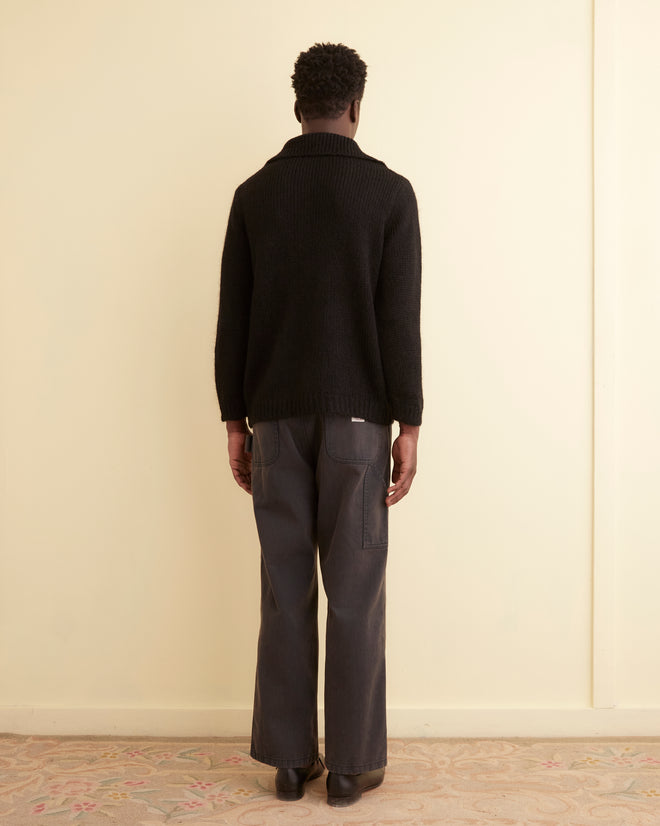 Alpine Pullover - Black MENS KNIT TOPS BODE New York
