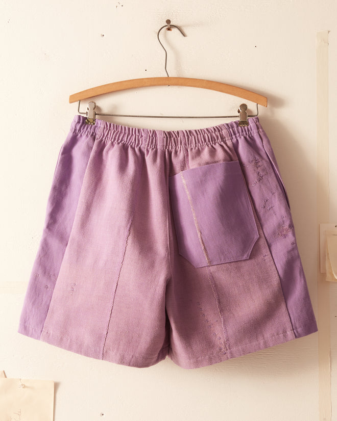 Amethyst Stripe Woven Shorts - XS/S