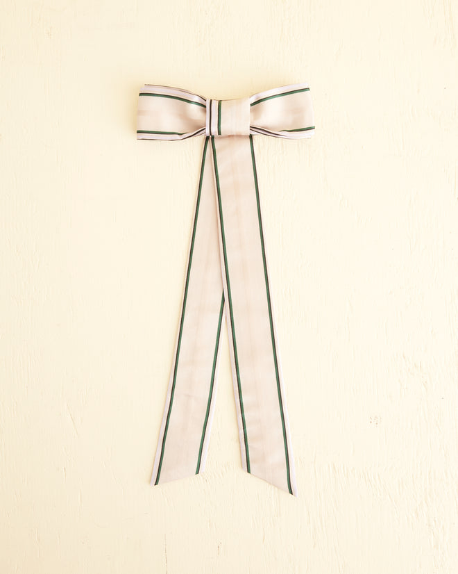 Antique Stripe Bow Barrette ACCESSORIES BODE New York