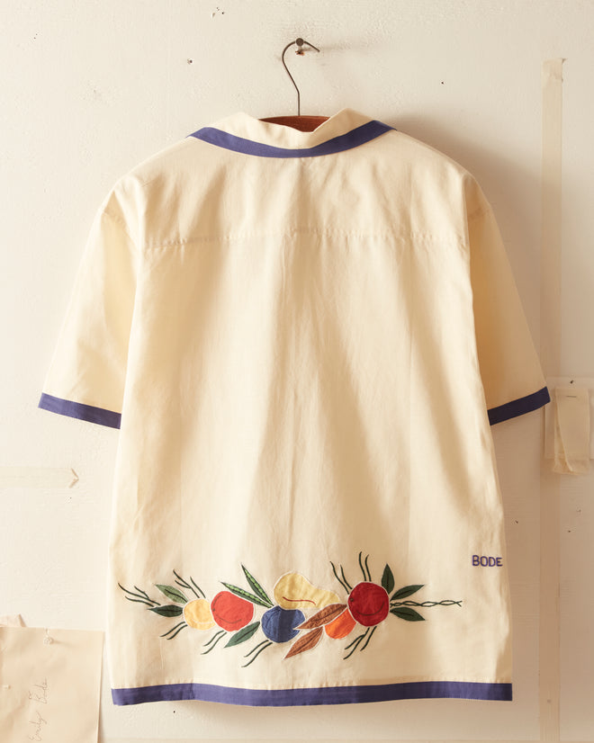 Appliqué Fruit Bunch Short Sleeve Shirt SHIRT BODE New York