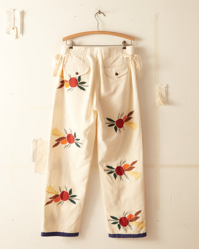 Appliqué Fruit Bunch Trousers TROUSERS BODE New York