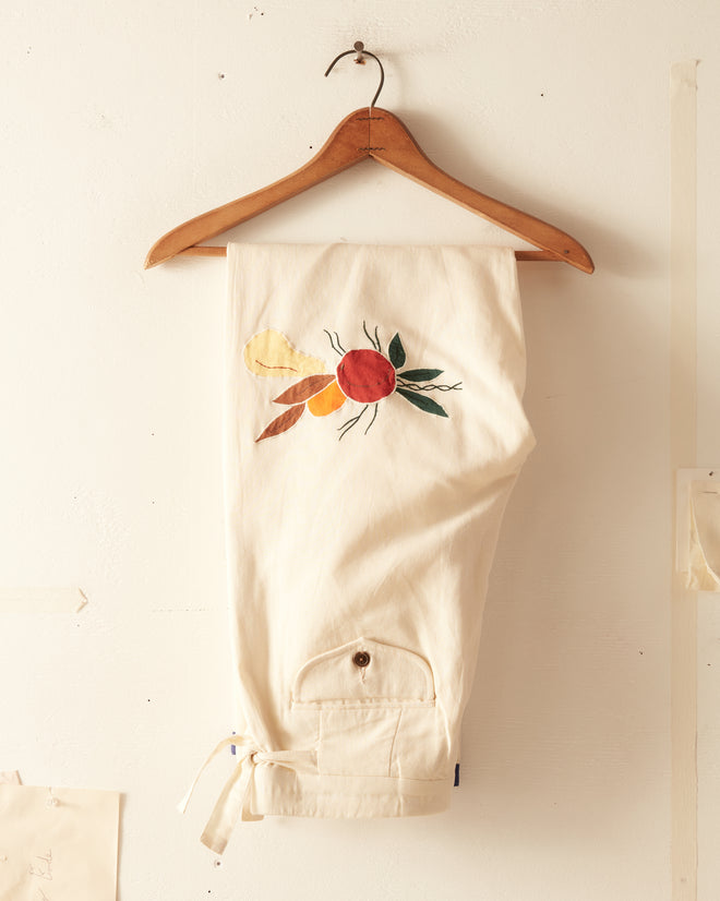 Appliqué Fruit Bunch Trousers