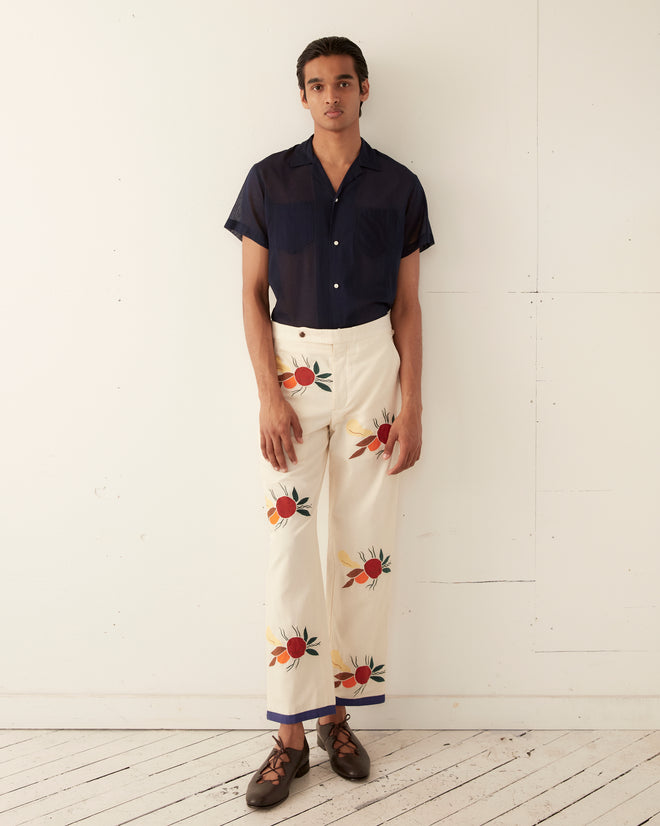 Appliqué Fruit Bunch Trousers TROUSERS BODE New York