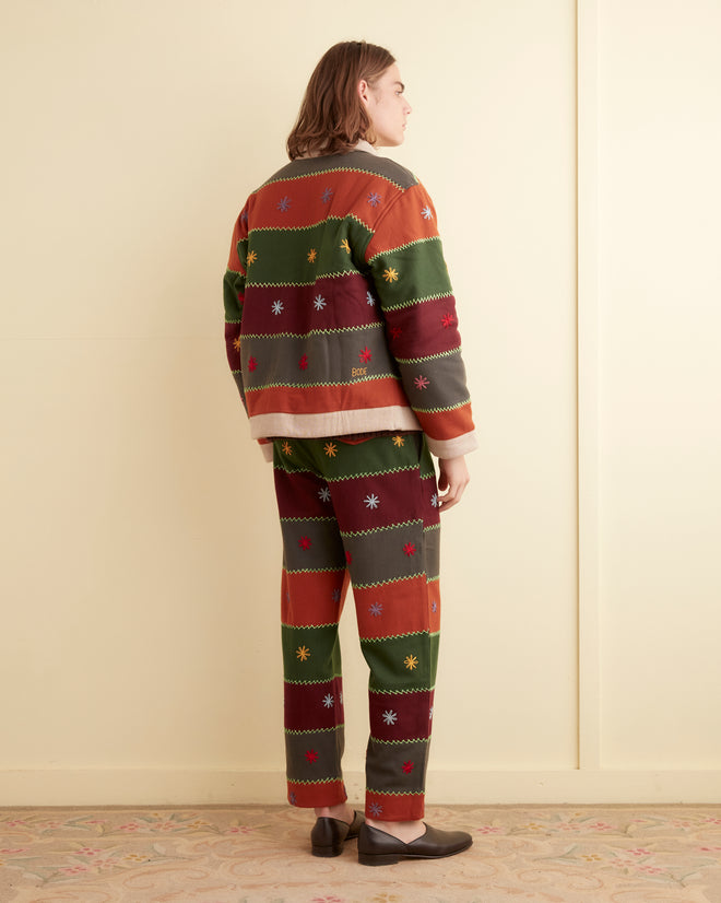 Embroidered Autumn Quilt Trousers TROUSERS BODE New York