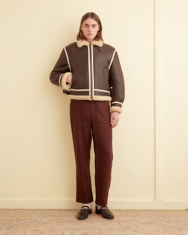 Aviator Shearling Jacket OUTERWEAR BODE New York