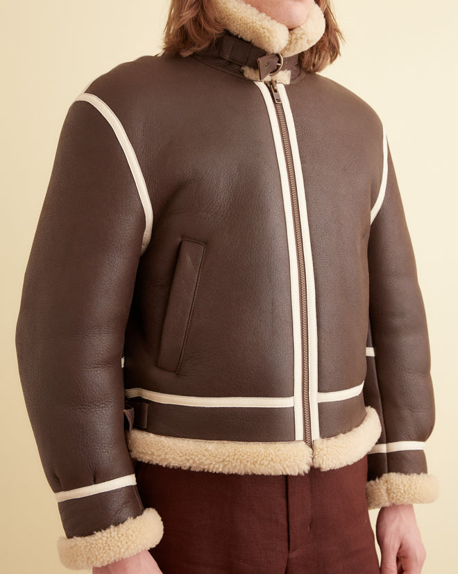 Aviator Shearling Jacket OUTERWEAR BODE New York