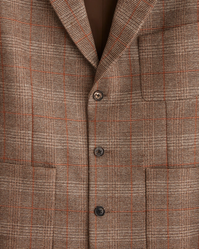 Beach Rust Suit Jacket - 46 OOAK JACKET BODE New York