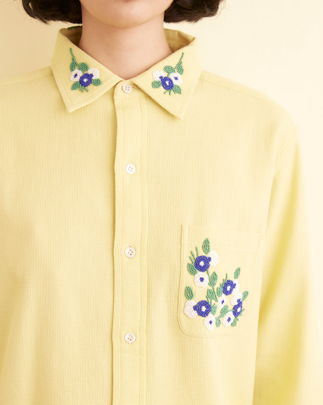 Beaded Chicory Long Sleeve Shirt WOMENS SHIRTS BODE New York