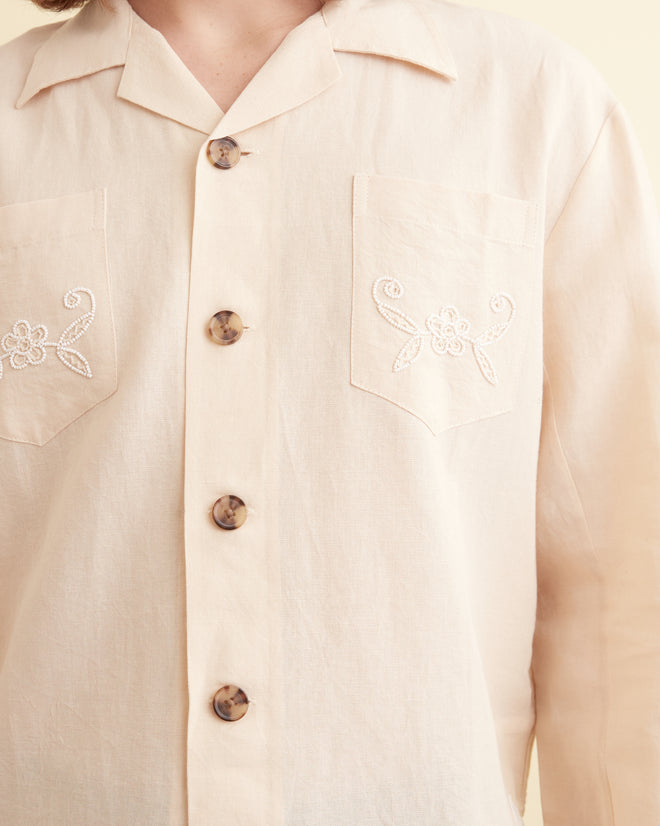 Beaded Jasmine Overshirt SHIRT BODE New York