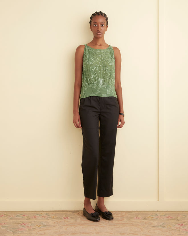 Beaded Myrtle Shirt - Green SHIRT BODE New York