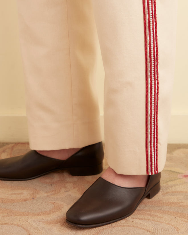 Beaded Stria Trousers TROUSERS BODE New York