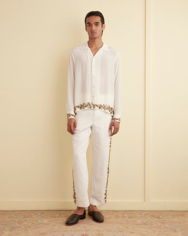 Beaded Wheat Flower Trousers TROUSERS BODE New York