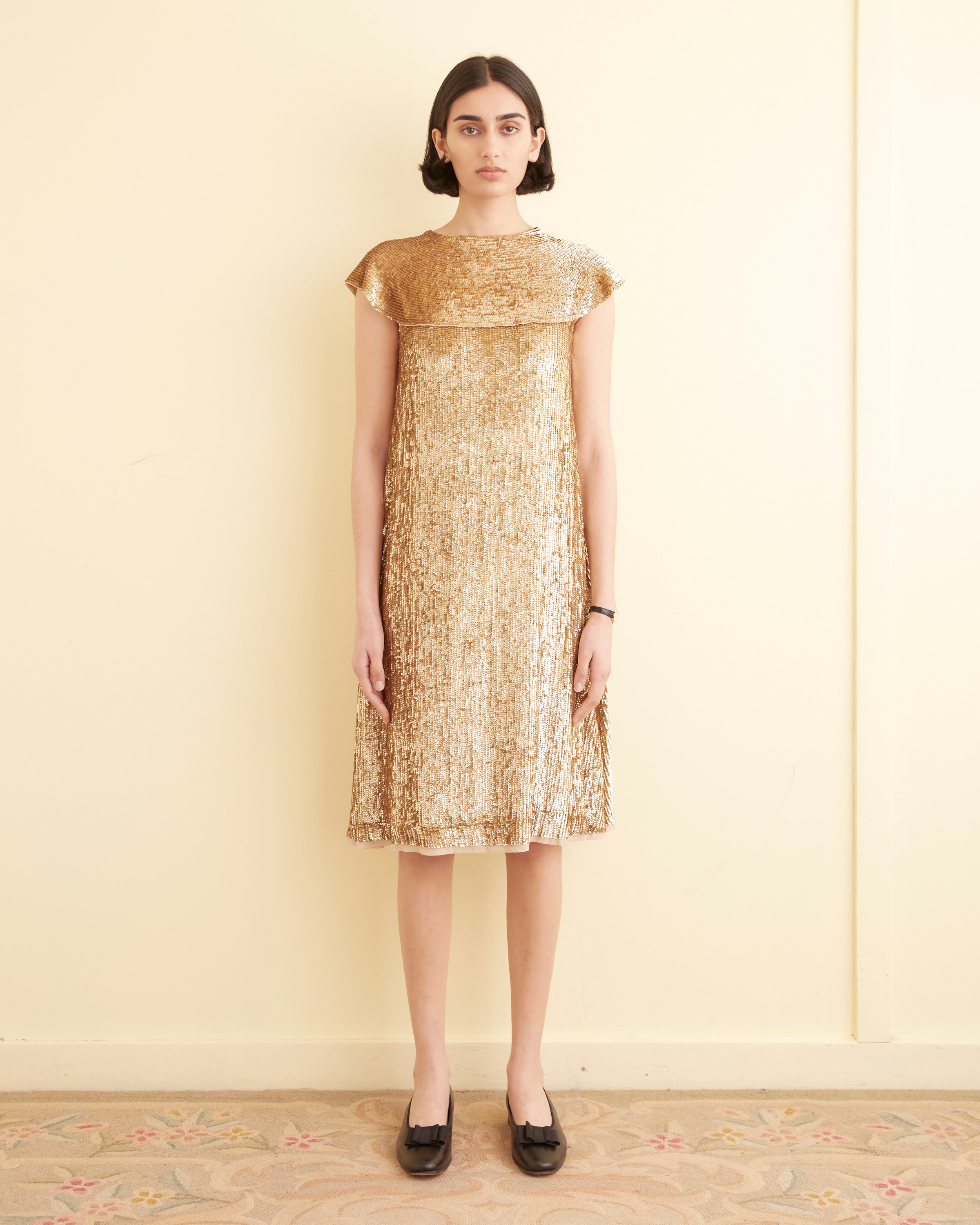 bode gold dress Bellvue Dress L / Gold