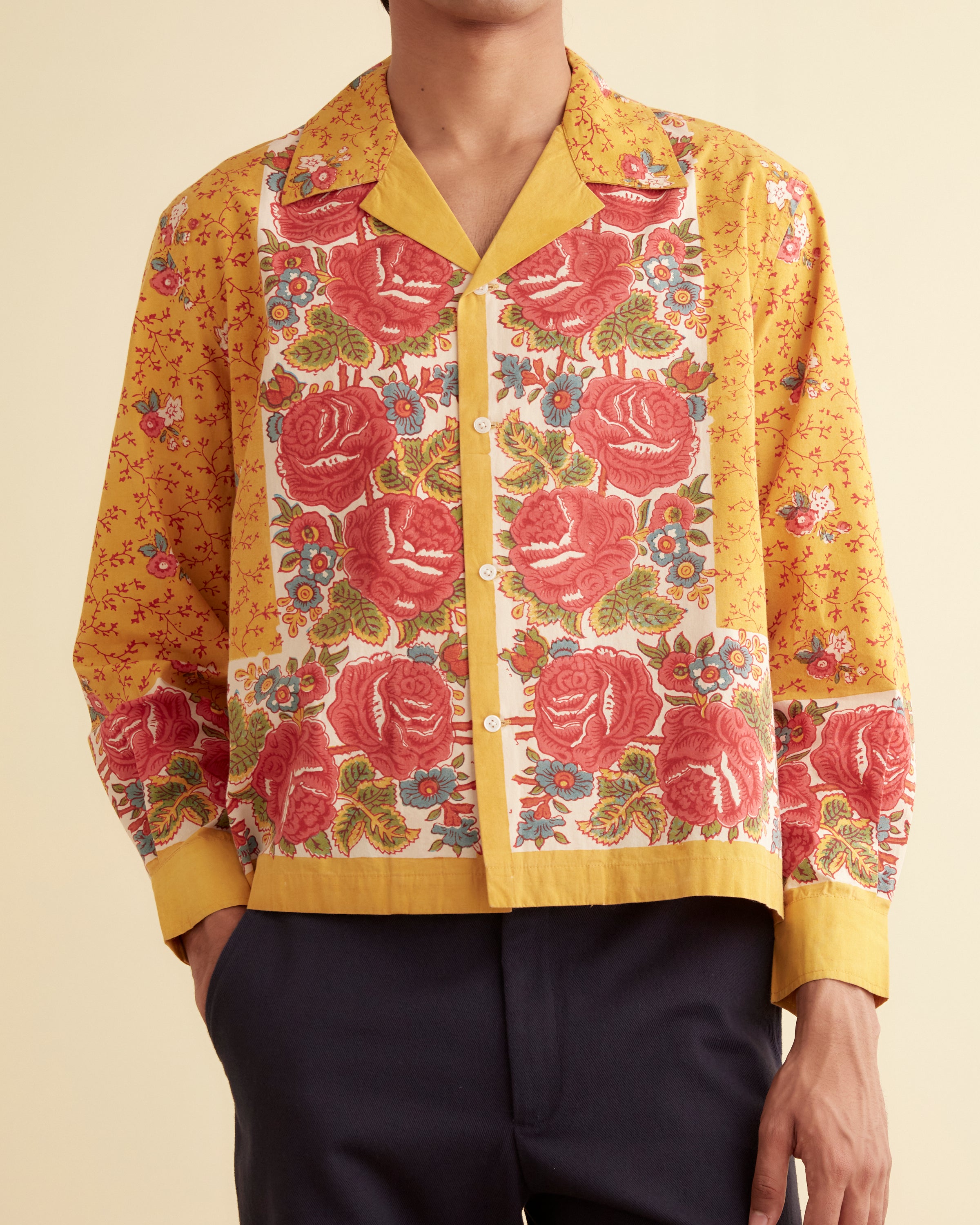 Blooming Border Long Sleeve Shirt – BODE