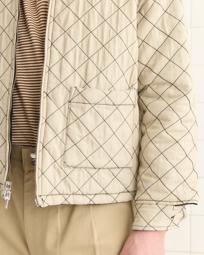 BLOOMSTEIN QUILTED REVERSIBLE JACKET - BLACK YELLOW JACKETS BODE New York