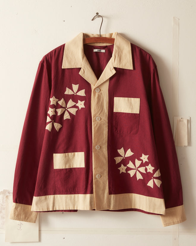 Moonflower Appliqué Long Sleeve Shirt SHIRT BODE New York