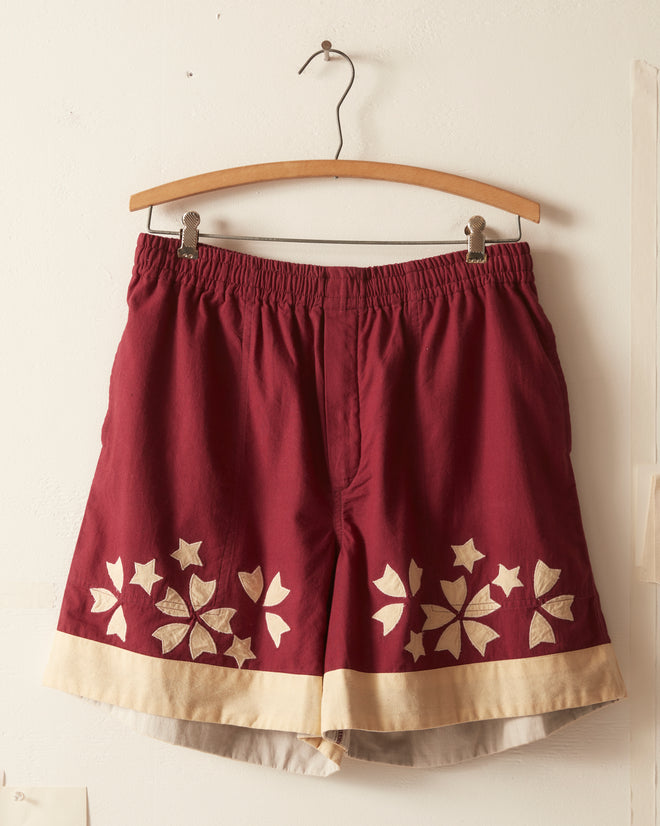 Moonflower Appliqué Shorts SHORTS BODE New York