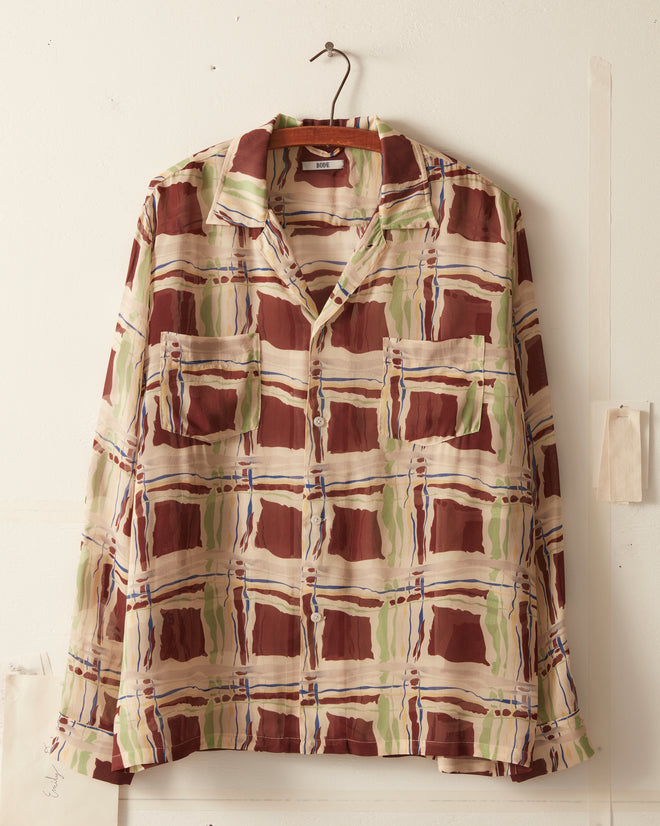 Ripple Plaid Long Sleeve Shirt SHIRT BODE New York