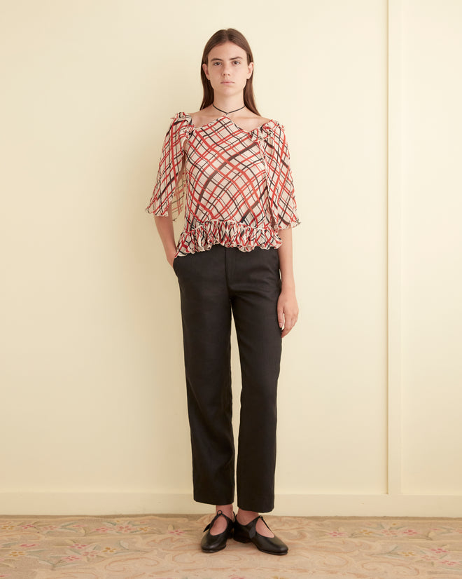 Maestro Plaid Landis Top SHIRT BODE New York