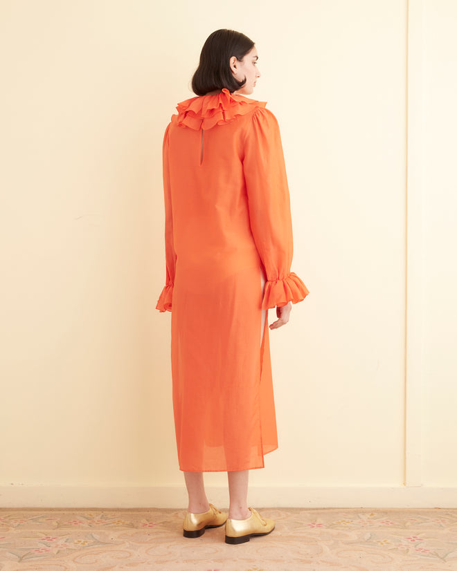 Boo Ruffle Gown - Orange GOWNS BODE New York