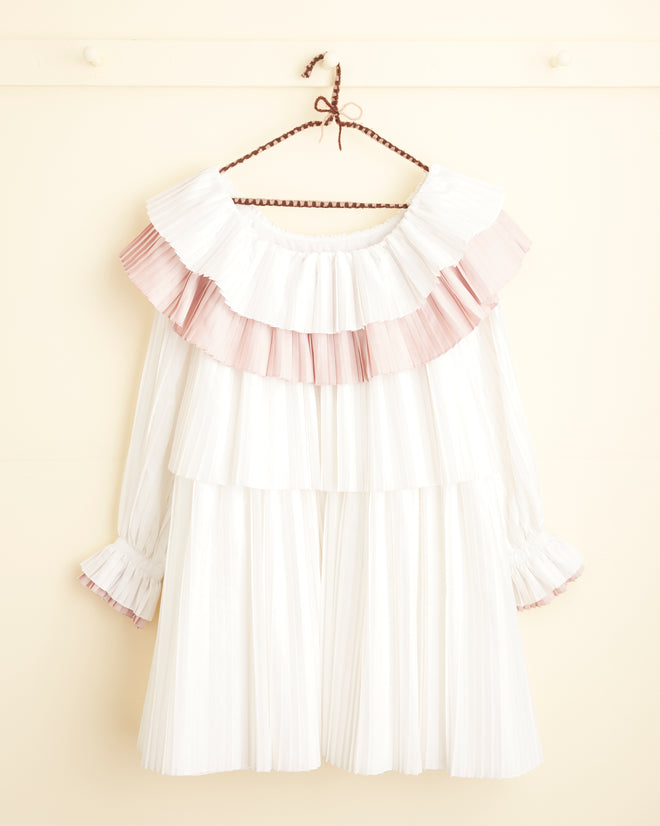 Brunch Dress - Pink/White DRESSES BODE New York