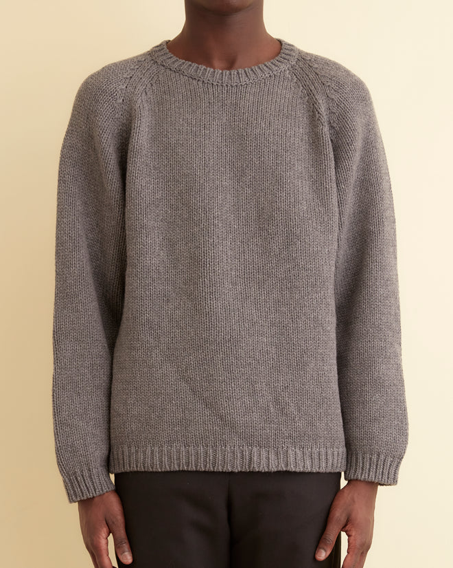 Cashmere Crewneck - Grey KNITWEAR BODE New York