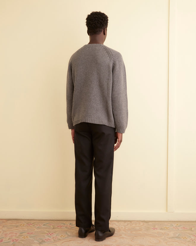 Cashmere Crewneck - Grey KNITWEAR BODE New York