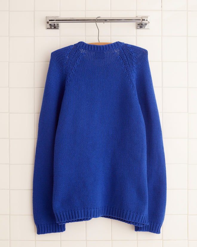 Cashmere Crewneck - Lapis KNITWEAR BODE New York