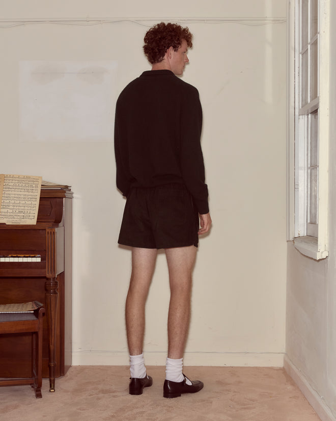 Cashmere Polo - Black