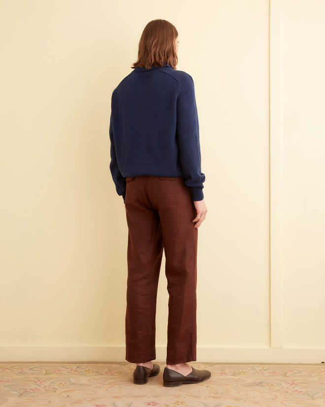 Cashmere Polo - Navy KNITWEAR BODE New York