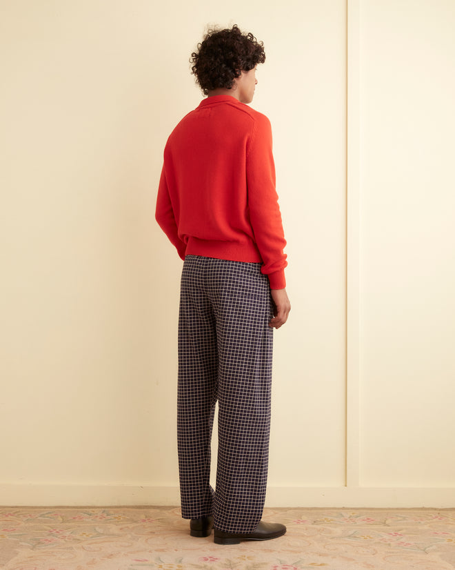 Cashmere Polo - Red KNITWEAR BODE New York