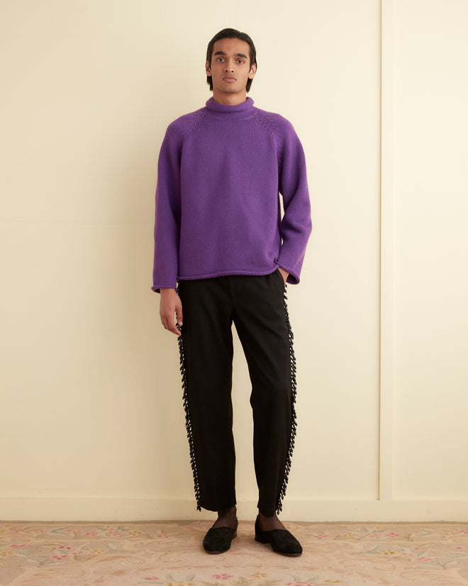 Cashmere Rollneck - Purple SWEATER BODE New York