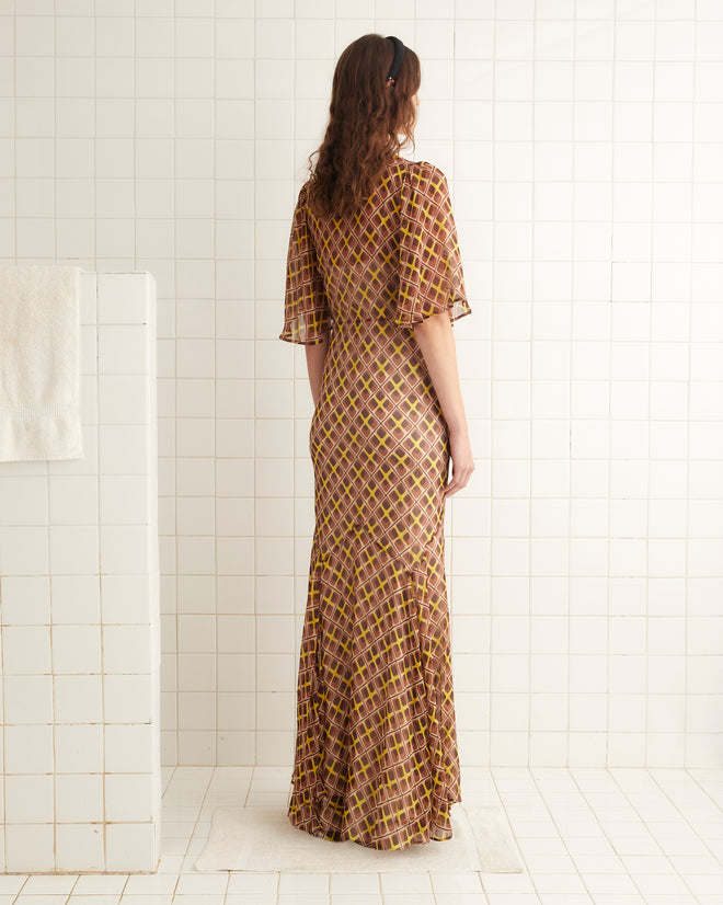 Cattail Plaid Fair Gown GOWNS BODE New York