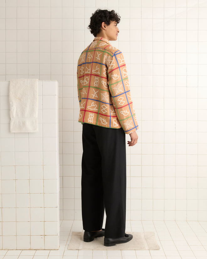 Cattle Brand Overshirt - L OOAK SHIRT BODE New York