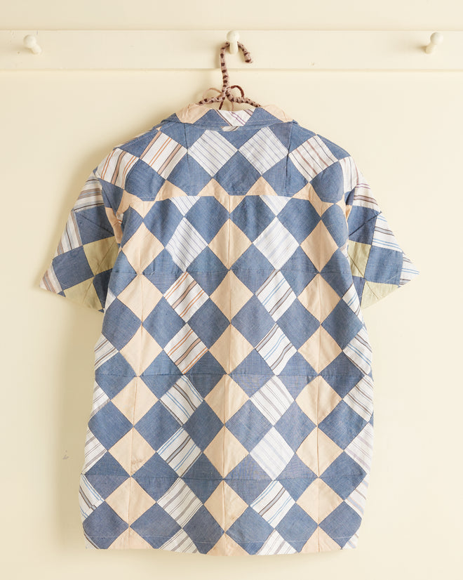 Chambray Patch Quilt Shirt - S/M