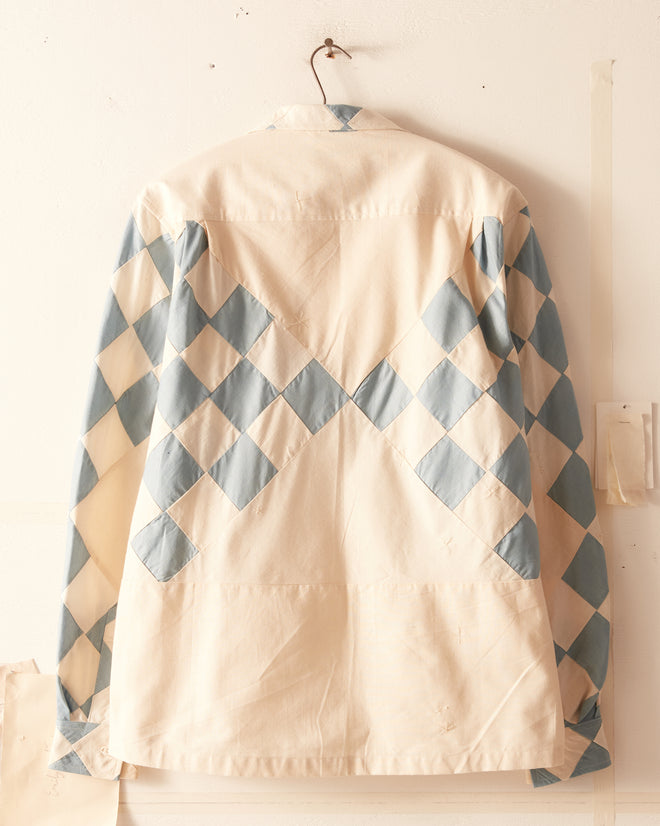Checkerboard Patch Quilt Shirt - M/L