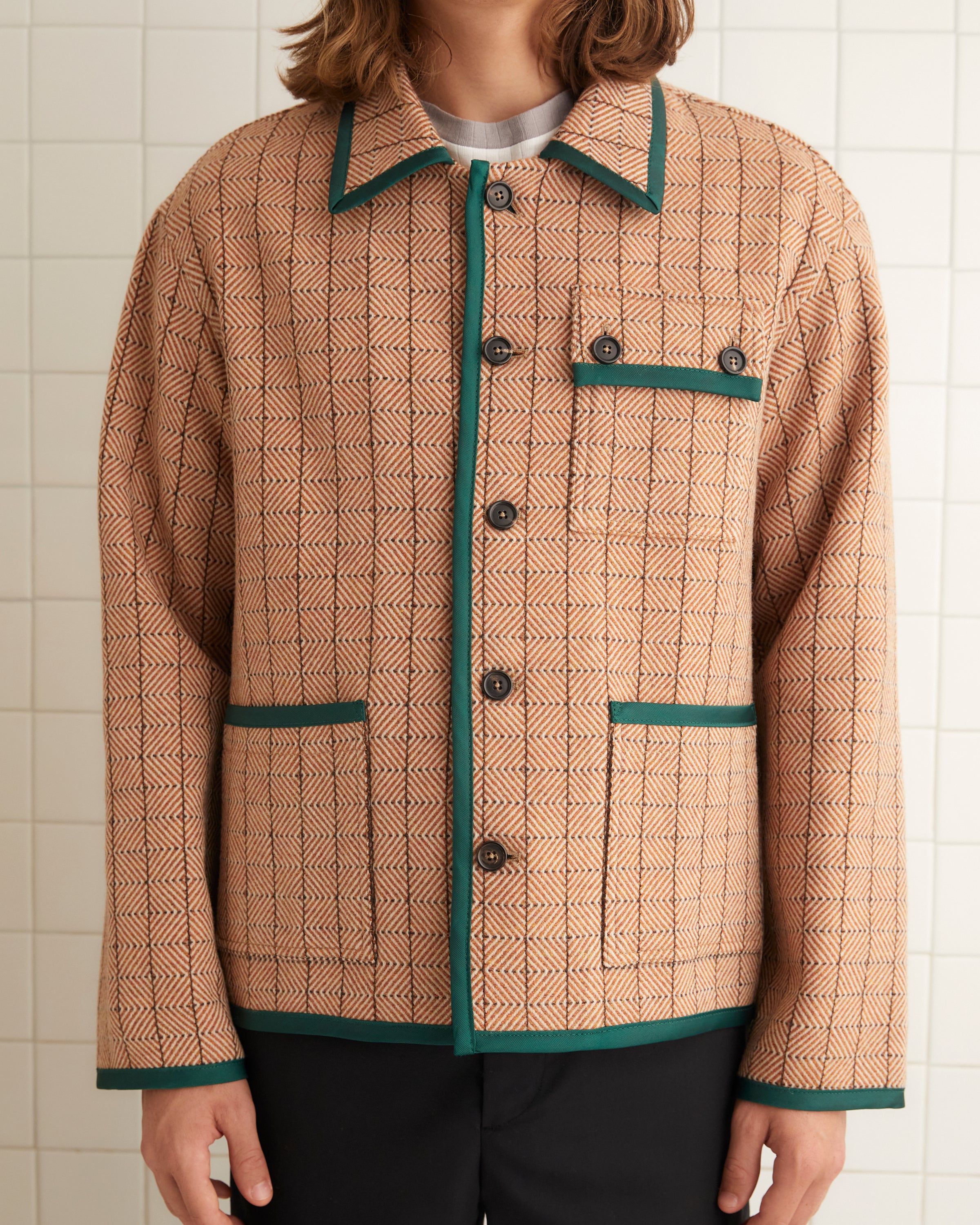 Chevron Grid Jacket – BODE