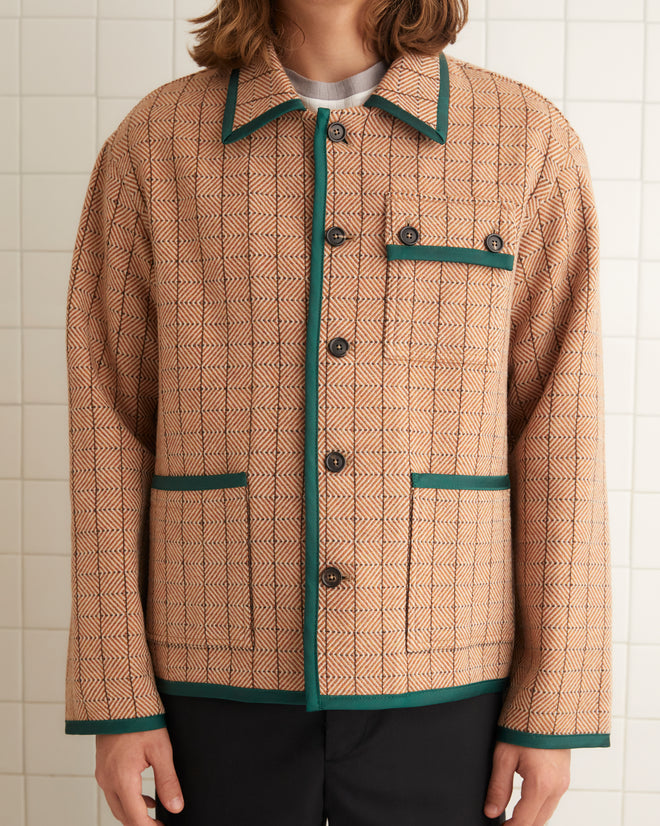 Chevron Grid Jacket OUTERWEAR BODE New York
