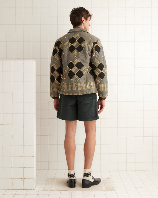 Corduroy Nine Patch Quilt Jacket OUTERWEAR BODE New York