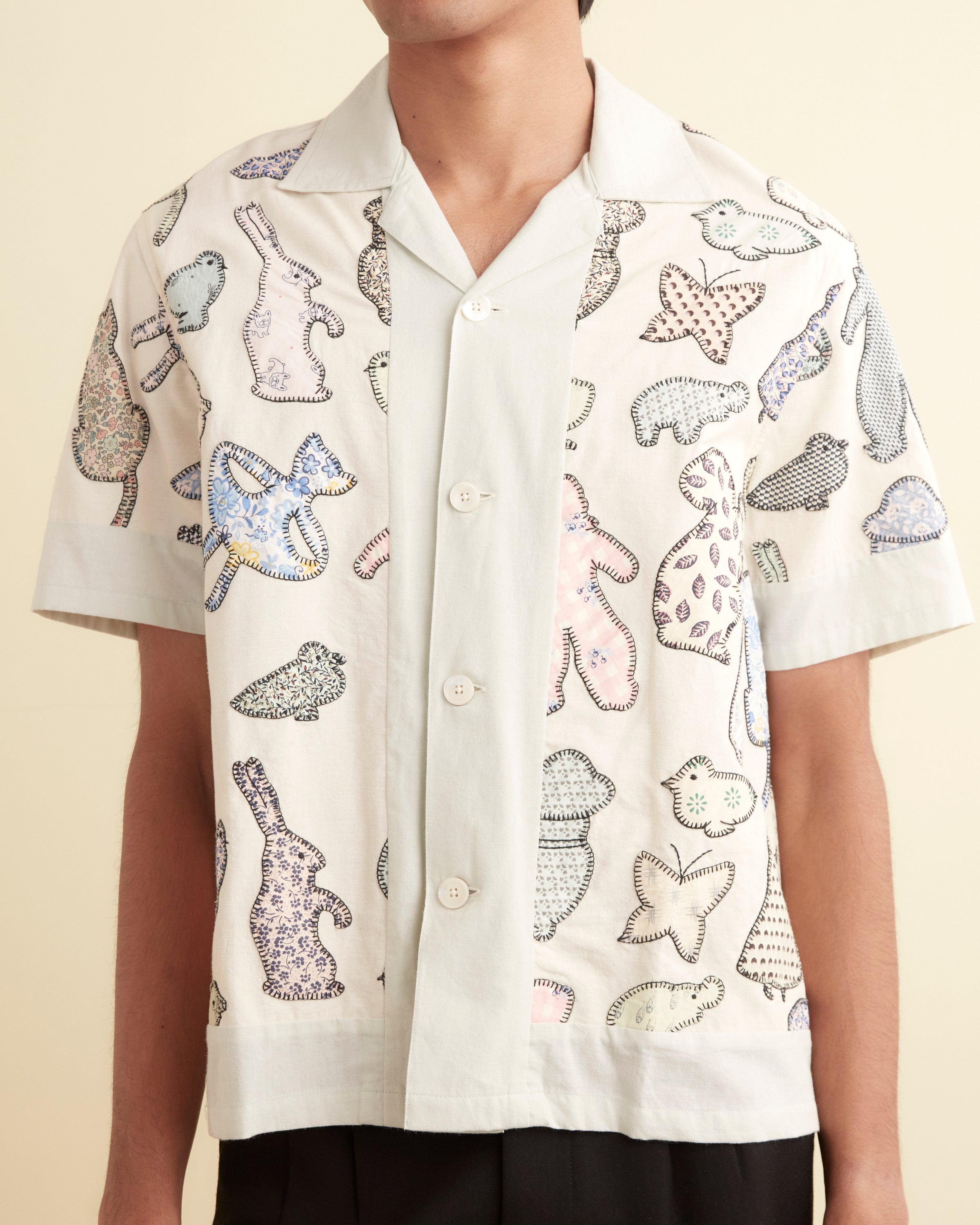 Appliqué Critter Short Sleeve Shirt – BODE