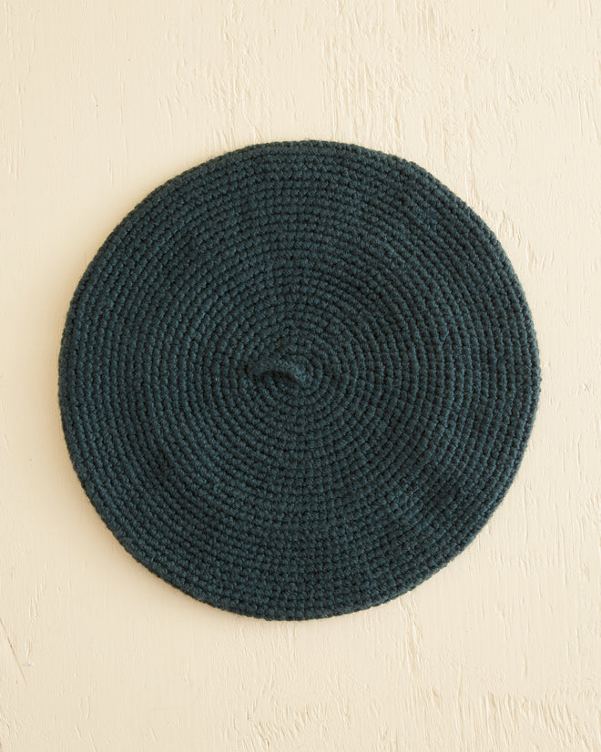 Crochet Beret - Green