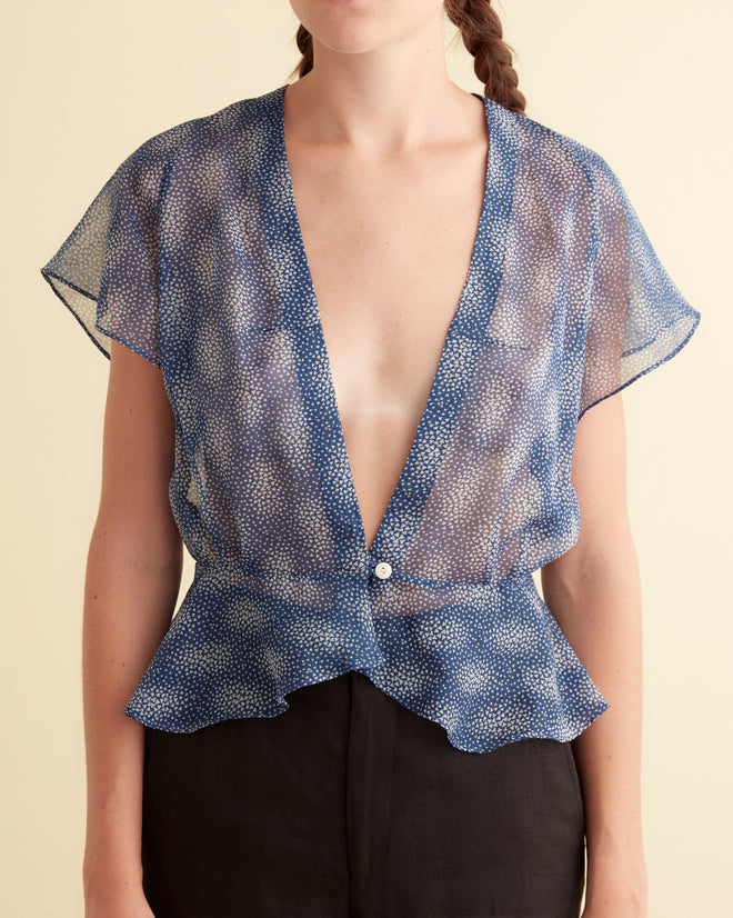 Crystal Water Top - M OOAK TOP BODE New York