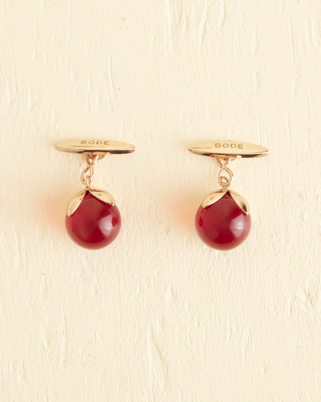 Curio Cufflinks - Red JEWELRY BODE New York