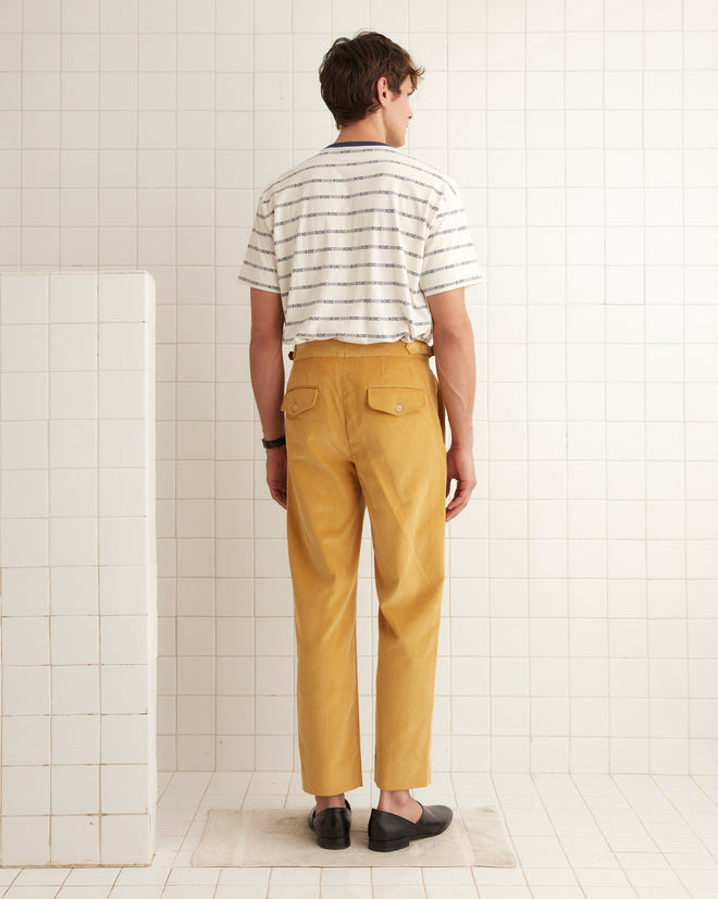 Custom Senior Cord Side-Buckle Trousers BODE New York