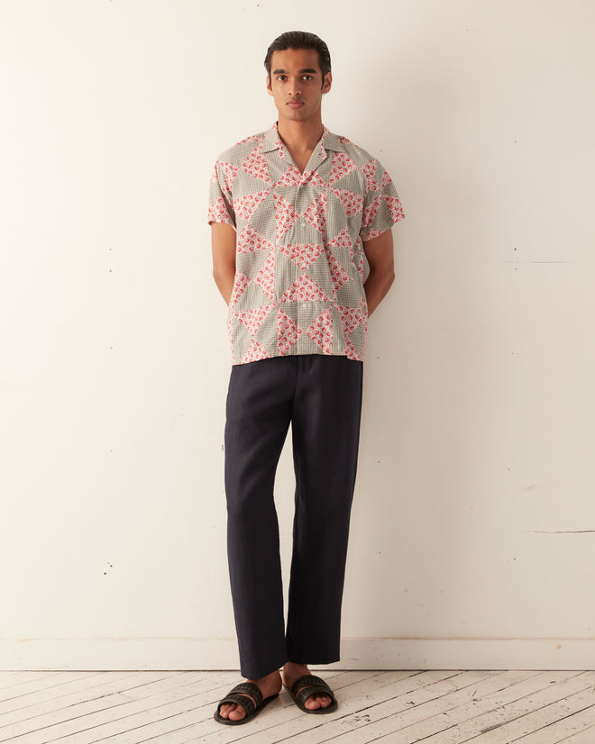Deco Puzzle Patchwork Short Sleeve Shirt SHIRT BODE New York