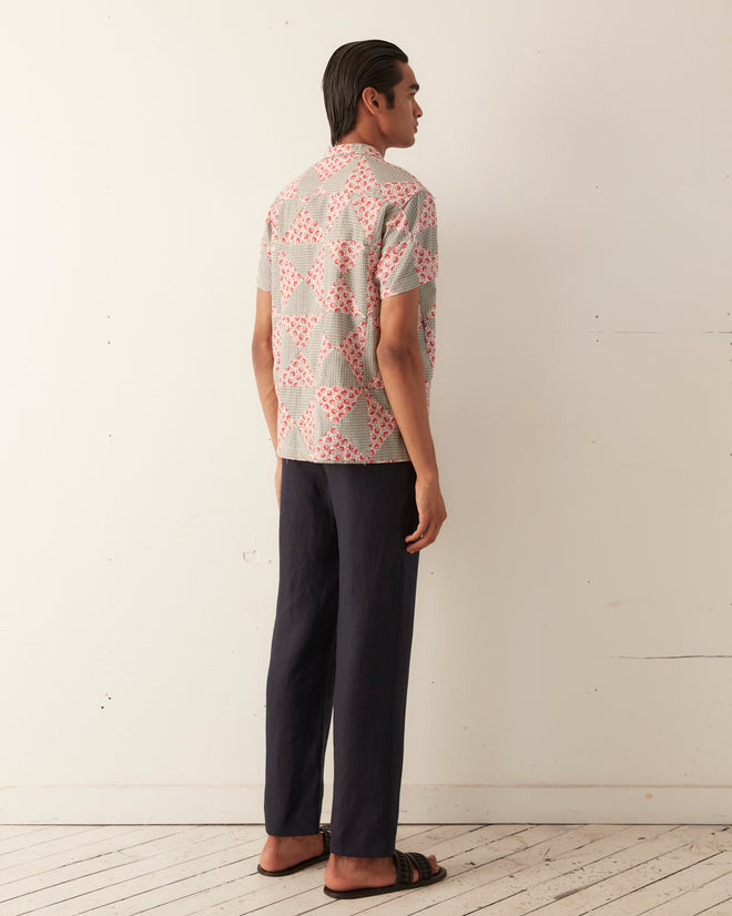 Deco Puzzle Patchwork Short Sleeve Shirt SHIRT BODE New York
