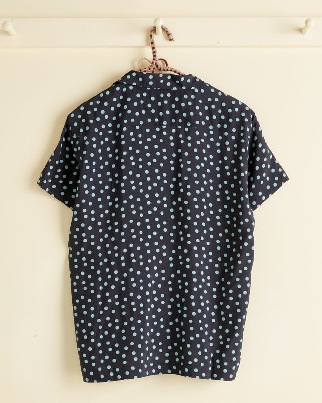 Deep Sea Dot Short Sleeve Shirt - XXS