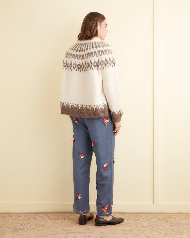 Dianthus Appliqué Trousers TROUSERS BODE New York