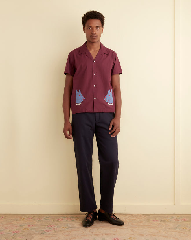 Doberman Appliqué Short Sleeve Shirt SHIRT BODE New York